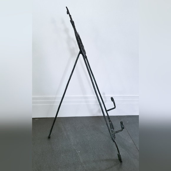 Very Tall French Metal Recipe Holder Cookbook Book Stand Holder Decor - Picture 3 of 4